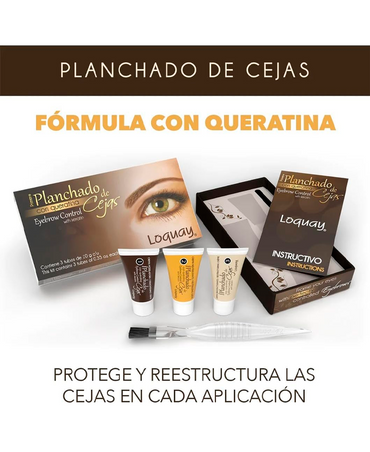 LOQUAY 0022 PRIMER PLANCHADO DE CEJAS CON QUERATINA