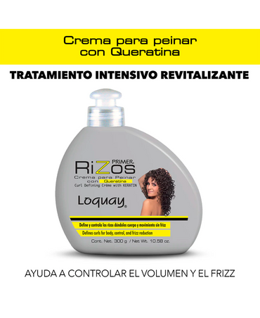 LOQUAY 0919 PRIMER RIZOS CREMA PARA PEINAR 300 ML.