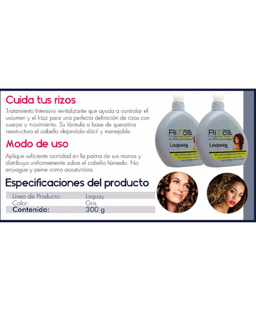 LOQUAY 0919 PRIMER RIZOS CREMA PARA PEINAR 300 ML.