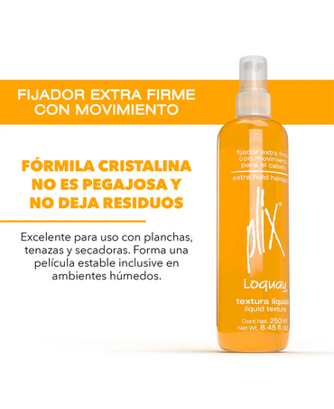 LOQUAY 0925 PLIX FIJADOR EXTRA FIRME 250 ML.