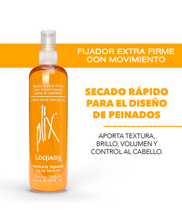 LOQUAY 0925 PLIX FIJADOR EXTRA FIRME 250 ML.