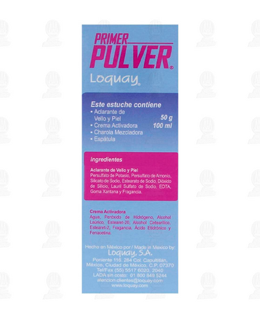 LOQUAY 4004 PRIMER PULVER ESTUCHE DECOLORANTE VELLO