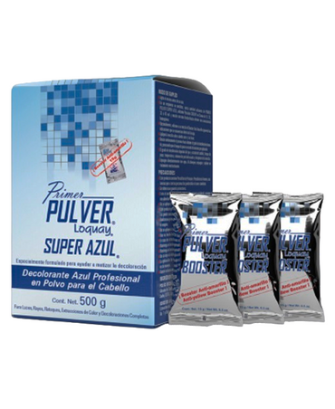 LOQUAY 4005 PRIMER PULVER SUPER AZUL DECOLORANTE 500 GRS. CON PEROXIDO LT.