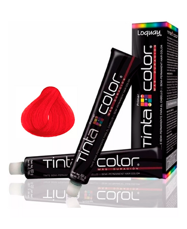 LOQUAY TINTA COLOR 6015 SEMI PERMANENTE ROJO