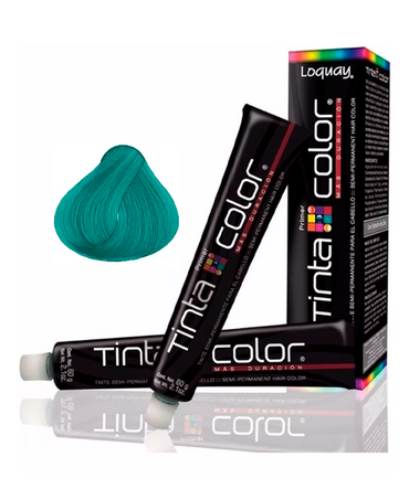 LOQUAY TINTA COLOR 6017 SEMI PERMANENTE TURQUESA