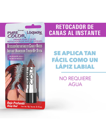 LOQUAY 6024 RETOCADOR INSTANTÁNEO DE CANAS ROJO PROFUNDO 4G