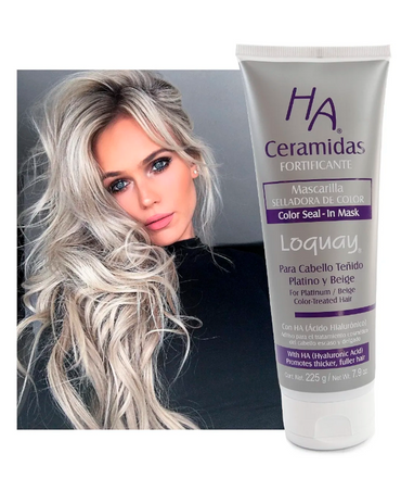 LOQUAY 7020 HA CERAMIDAS MASCARILLA TONOS PLATINOS Y BEIGES 225 G.