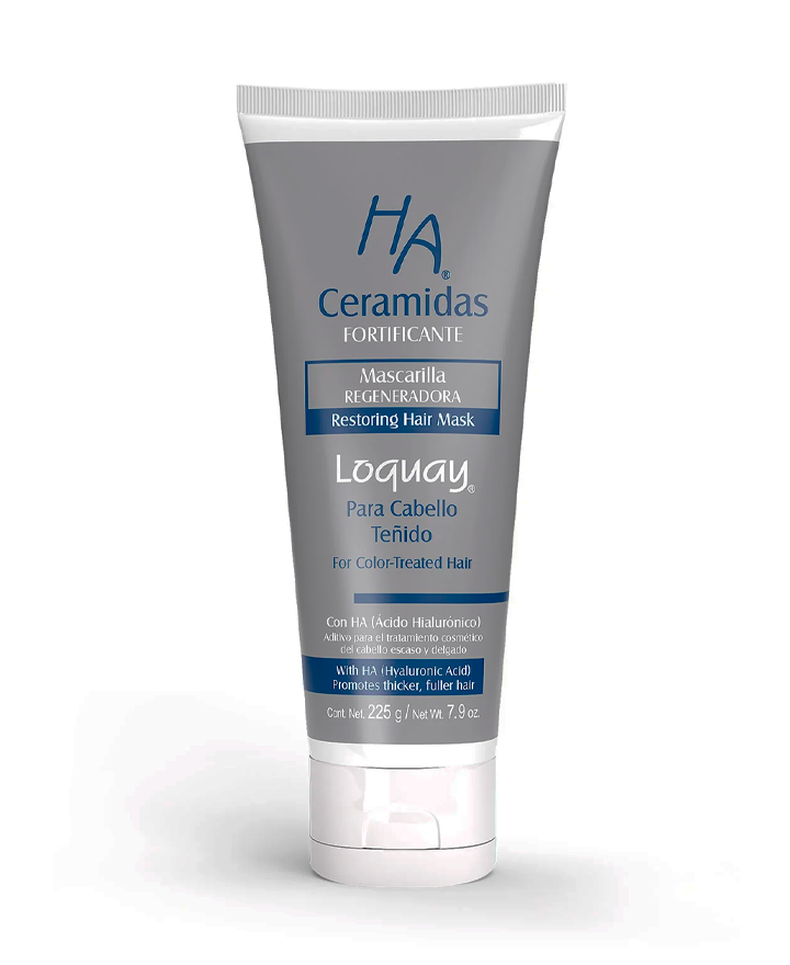 LOQUAY 7023 HA CERAMIDAS MASCARILLA CABELLO TEÑIDO 225 G.
