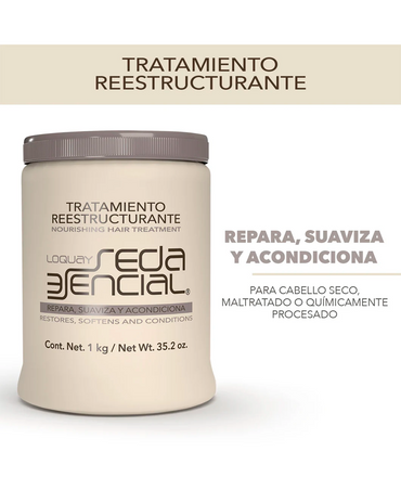 LOQUAY 7052 SEDA ESENCIAL TRATAMIENTO RESTRUCTURANTE 250 GRS.