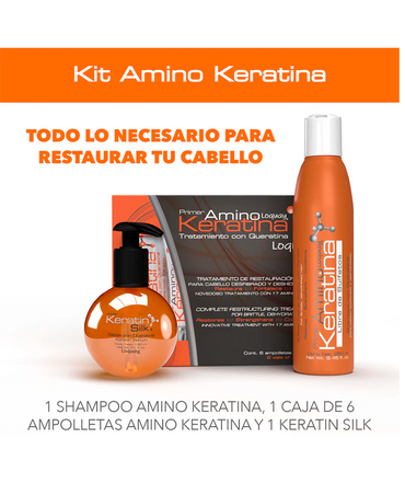 LOQUAY 9010 PRIMER AMINO KERATINA KIT SHAMPOO TRATAMIENTO Y SERUM