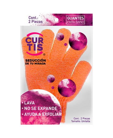 CURTIS 46-C GUANTES PARA BAÑO C/2 PZAS.