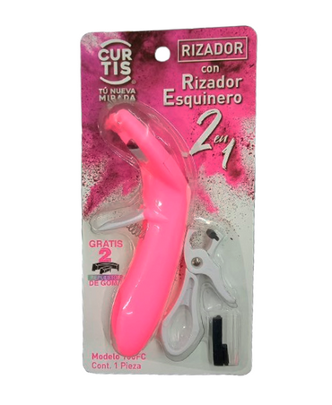 CURTIS RIZADOR 2 EN 1 CON RIZADOR ESQUINERO VARIOS COLORES