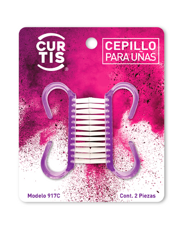 CURTIS CEPILLO PARA UÑAS C/ 2 PIEZAS.917-C