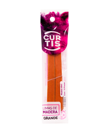 CURTIS 404-C LIMAS DE MADERA C/10 PZAS. GRANDES