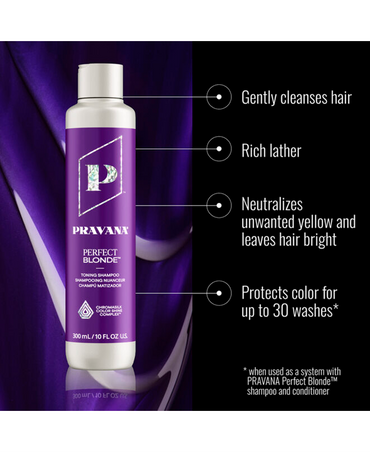 PRAVANA PERFECT BLONDE TONING SHAMPOO 300 ML. 2025