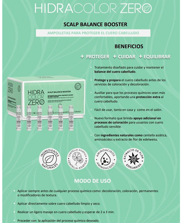 HIDRA ZERO SCALP BALANCE BOOSTER CAJA C/12 PZAS 10 ML. C/U