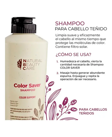 NBC COLOR SAVER SHAMPOO LIBRE DE SULFATOS 300 ML. - El Palacio De La Belleza