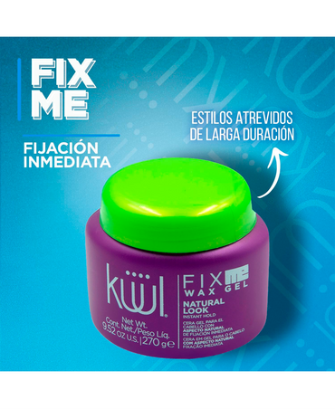 KUUL FIX ME WAX GEL NATURAL 270 GRS.