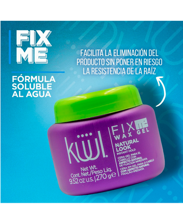KUUL FIX ME WAX GEL NATURAL 270 GRS.