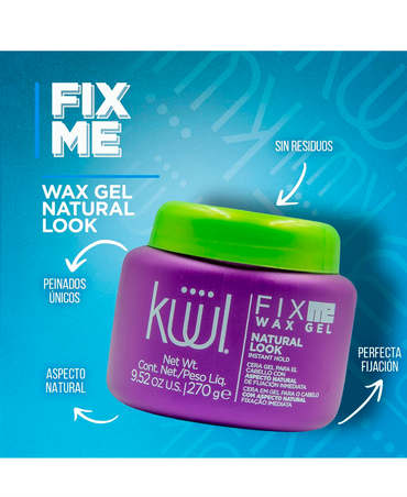 KUUL FIX ME WAX GEL NATURAL 270 GRS.