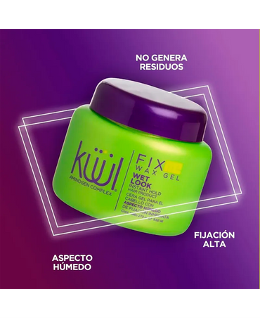 KUUL FIX ME WAX GEL HUMEDO 270 GRS.
