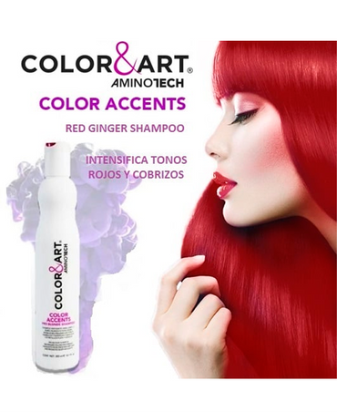 COLOR ART COLOR ACCENTS RED GINGER SHAMPOO 300 ML.