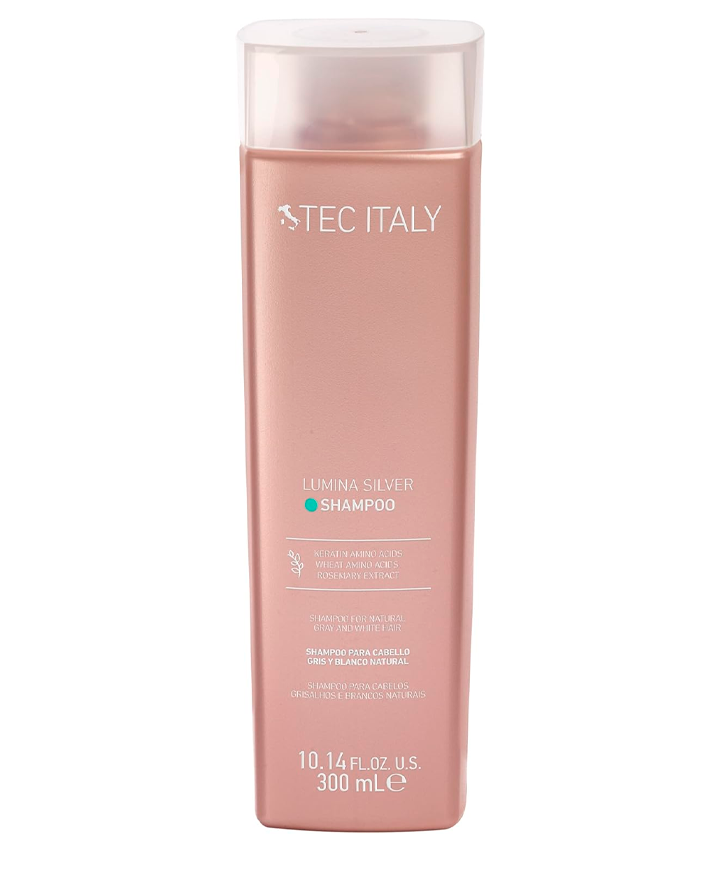 TEC ITALY LUMINA SILVER SHAMPOO CABELLO GRIS Y BLANCO 300 ML.