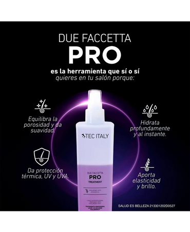 TEC ITALY DUE FACCETTA PRO TREATMENT SPRAY 300 ML.