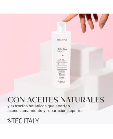 TEC ITALY LUMINA FORZA SILVER MASCARILLA 300 ML.