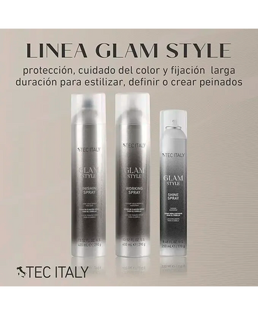 TEC ITALY GLAM STYLE SHINE SPRAY 250 ML.