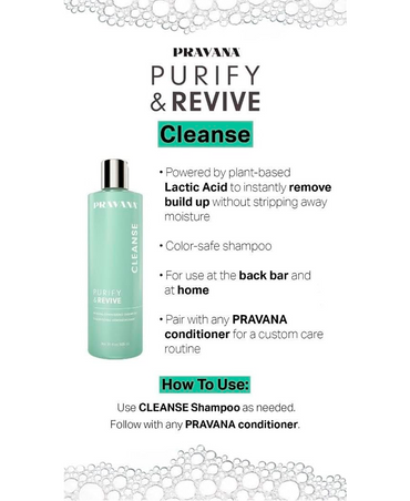 PRAVANA PURIFY & REVIVE CLEANSE SHAMPOO 325 ML.