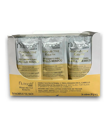 NUTRAPEL TRATAMIENTO RESECO SACHET CAJA CON 36 PIEZAS NU20