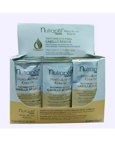 NUTRAPEL TRATAMIENTO RESECO SACHET CAJA CON 36 PIEZAS NU20