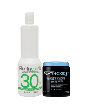 PLATINOXIDE DECOLORANTE AZUL 350 G. + PEROX. LITRO DESA