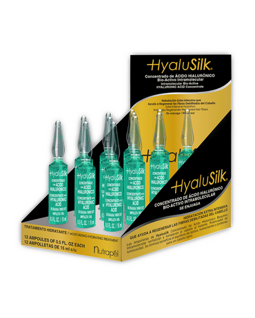 NUTRAPEL HYALUSILK AMPOLLETA 15 ML. CAJA C/12 CA.HY