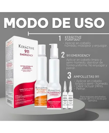 NUTRAPEL KERACTIVE 911 SISTEMA INTEGRAL 4 PIEZAS. SIK911