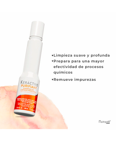 NUTRAPEL KERACTIVE PURIFIANT SHAMPOO 300ML. KS30 - El Palacio De La Belleza