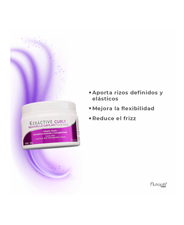 NUTRAPEL KERACTIVE CURLY TRATAMIENTO RIZOS MASK 360 GRS. TKC30