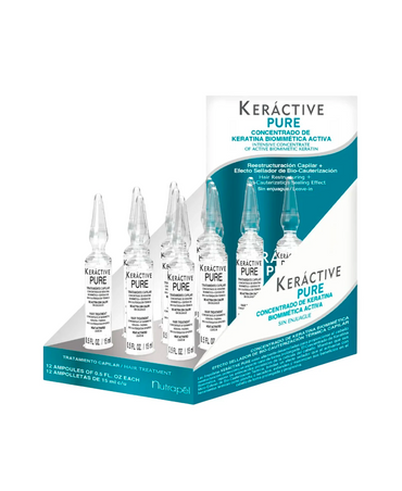 NUTRAPEL KERACTIVE PURE AMPOLLETA BIOMIMETICA CAJA C/12 PZAS. CA.PR - El Palacio De La Belleza