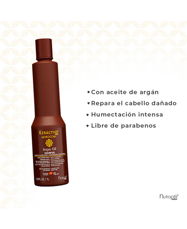 NUTRAPEL KERACTIVE MOROCCAN ARGAN SHAMPOO 300 ML. MKS