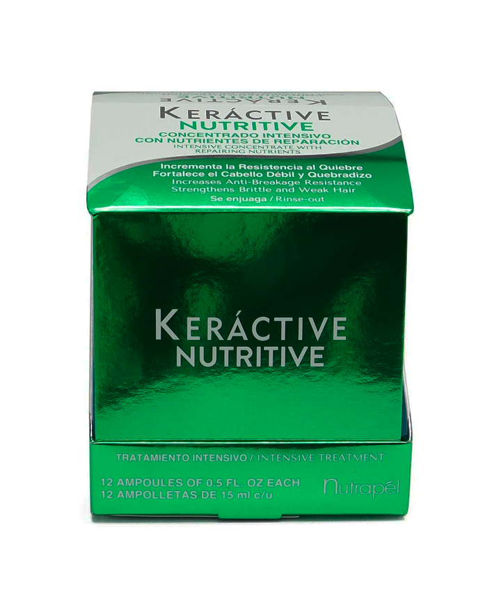 NUTRAPEL KERACTIVE NUTRITIVE AMPOLLETA BAMBOO & GREEN TEA 12X15 ML. CA.NU12