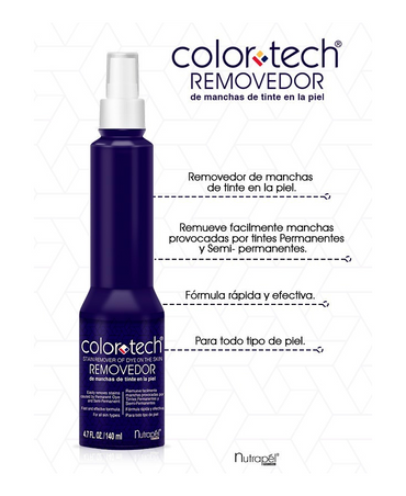 NUTRAPEL COLOR TECH REMOVEDOR DE MANCHAS DE TINTE 140 ML. RM14