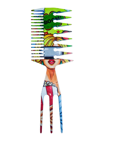 TANYS PEINE DIENTES ANCHOS PARA TEXTURIZAR AZUL PEI-1157D18