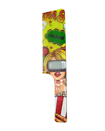 TANYS PEINE FLAT TOPPER DISEÑO COMICS AMARILLO PEI-7073D17