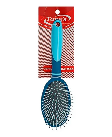 TANYS CEPILLO BR9551E-U ACOLCHADO OVALADO AZUL MANGO SILICON(D)
