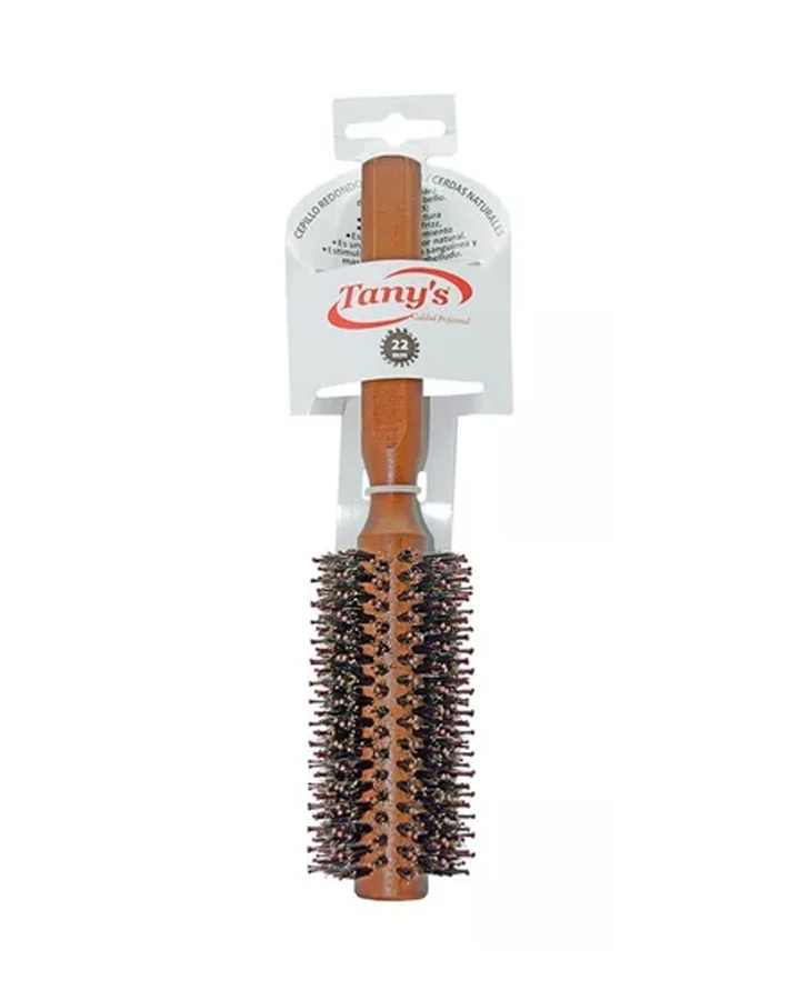 TANYS CEPILLO BR814 REDONDO CERDAS JABALI 22 MM.
