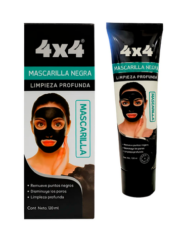 4X4 MASCARILLA NEGRA LIMPIEZA PROFUNDA 120 ML.