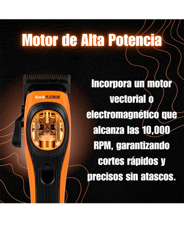 4X4 PLATINUM CLIPPER MOTOR 10000 RPM NARANJA