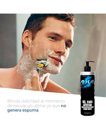 4X4 PROFESIONAL GEL PARA AFEITAR MENTA 485 ML.