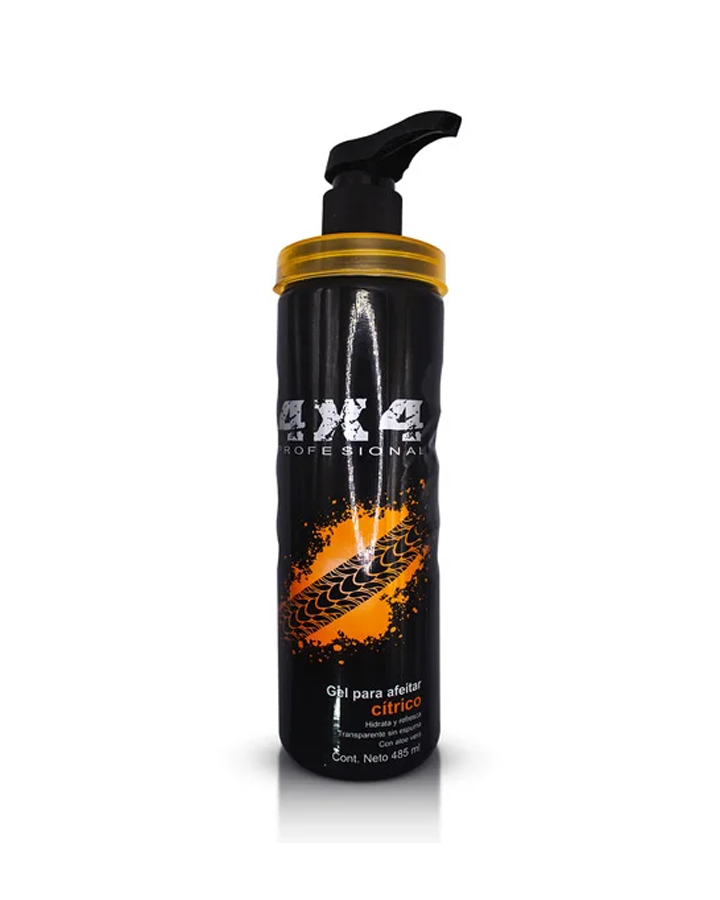 4X4 PROFESIONAL GEL PARA AFEITAR CITRICOS 485 ML.